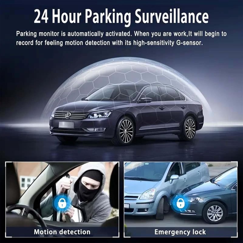 🎁NUR HEUTE 49% RABATT🔥Komplettes Auto-Dashcam-System mit Rundumsicht
