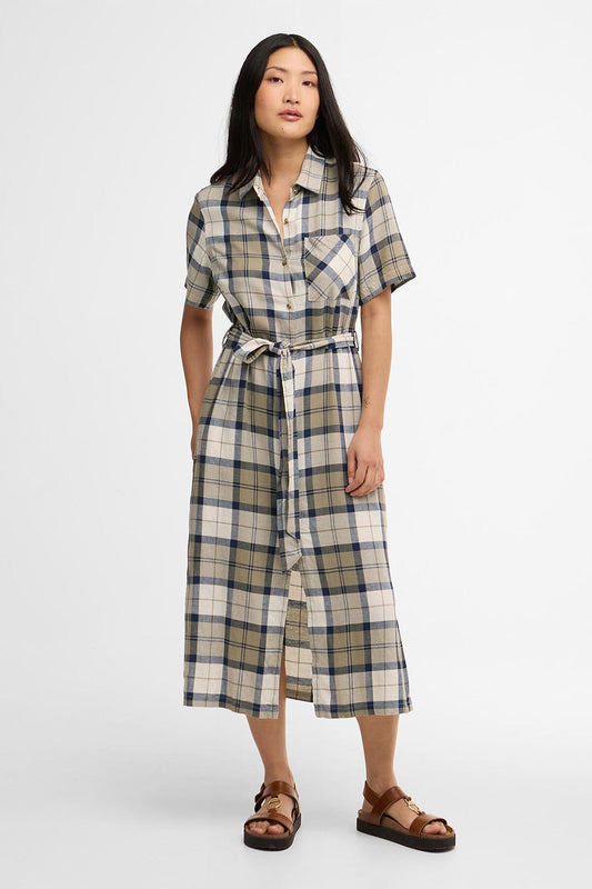 Fern Tartan Midikleid