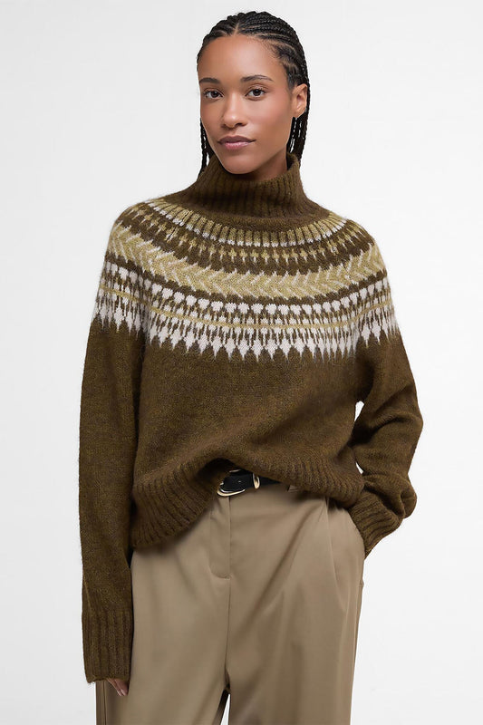 Lorrie Fair Isle Roll-Neck Jumper