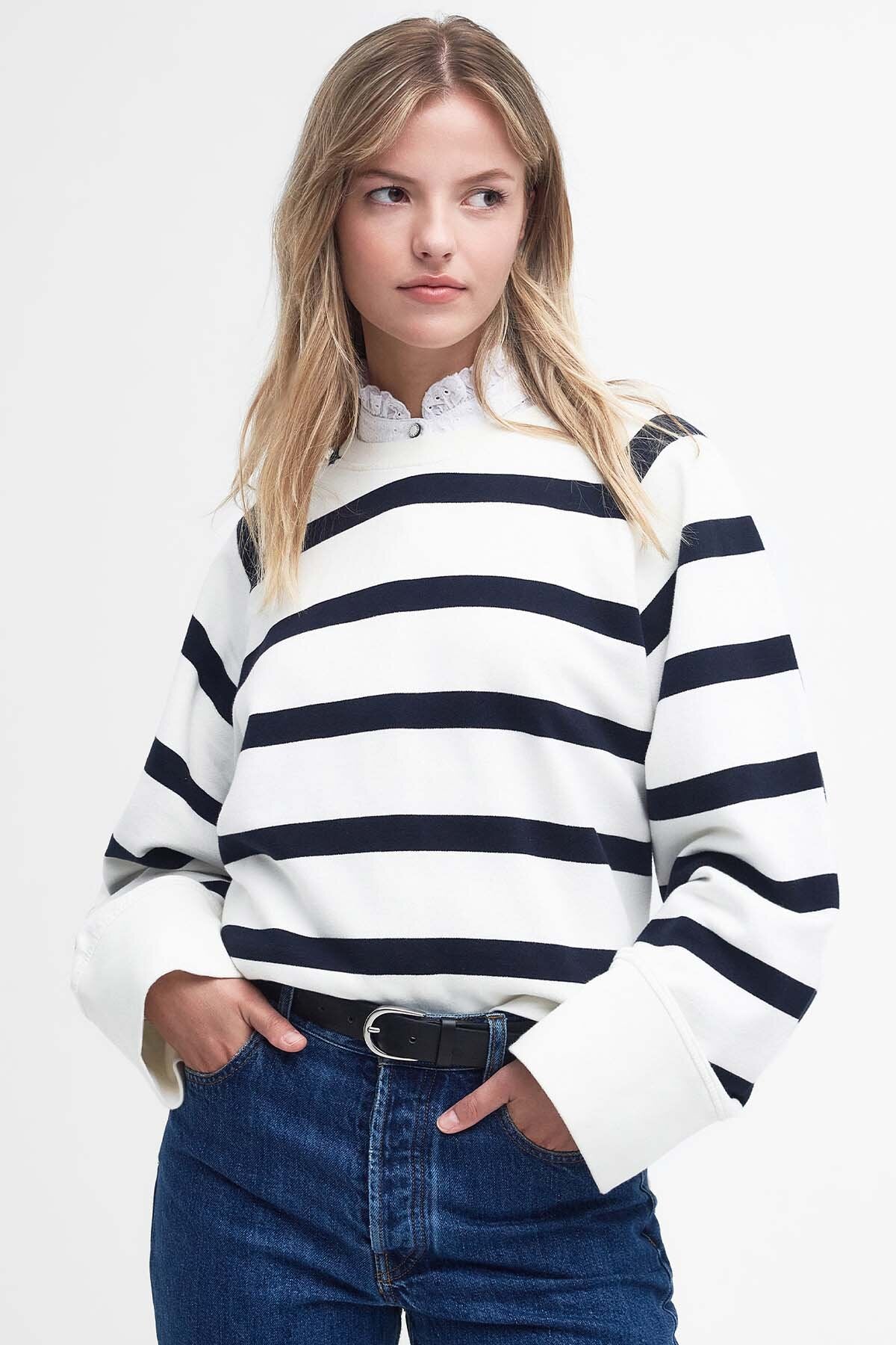 Gestreiftes Longfield Sweatshirt