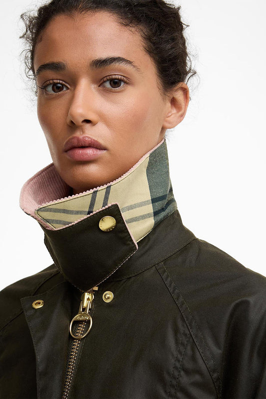 Cropped Beadnell Waxed Jacket