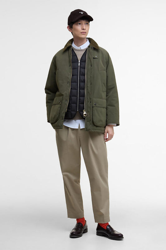 Oversized Bedale Padded Casual Jacket