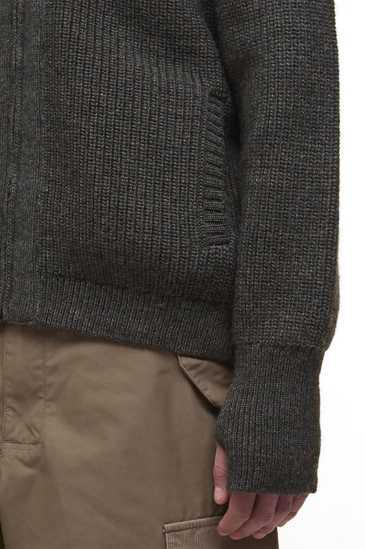 Garthman Knitted Zip-Up Jumper