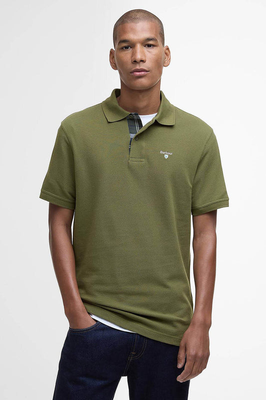Tartan-Piqué-Poloshirt