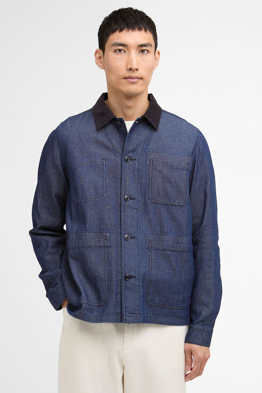 Piligan Herringbone Denim Overshirt