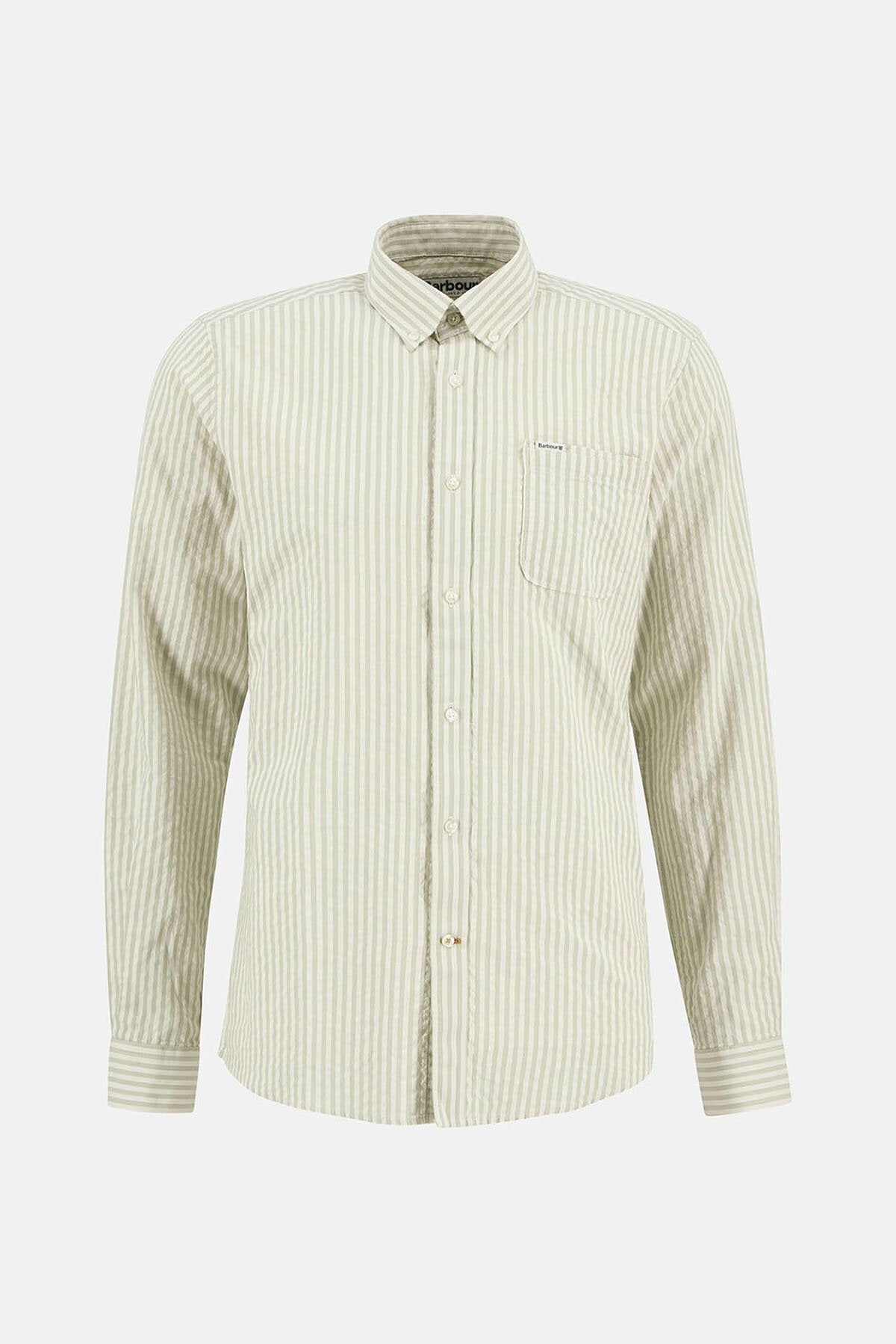 Cresswell Seersucker Tailored Long-Sleeved Shirt