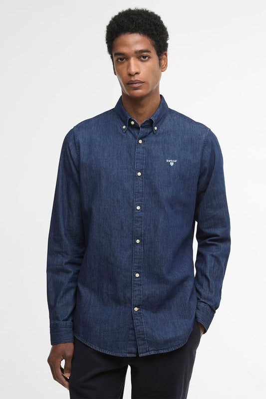 Denim Crest Tailored Long-Sleeved Shirt