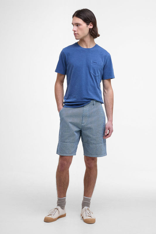 Pigmentgefärbtes T-Shirt mit Brusttasche