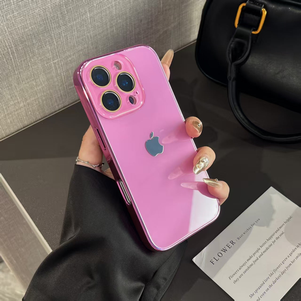 Leichtes Luxus-Hartglas für iPhone-Hülle