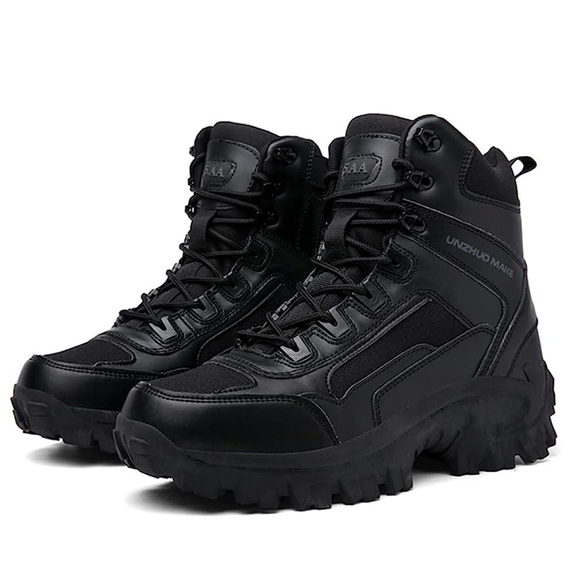 Herren Kampfstiefel Orthopädische Unterstützung Wanderstiefel Wasserdichte Durchtrittsichere Arbeitsstiefel