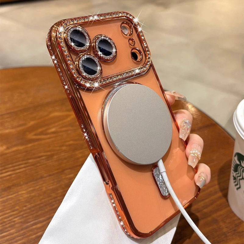Diamant Magnetic Case für iPhone Serie – Luxus Glitzer, Starkes MagSafe, Voller Schutz