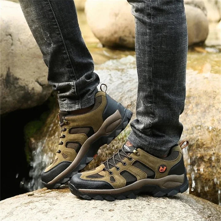 Men's Genuine Leather Comfort Orthopedic Walking Shoes