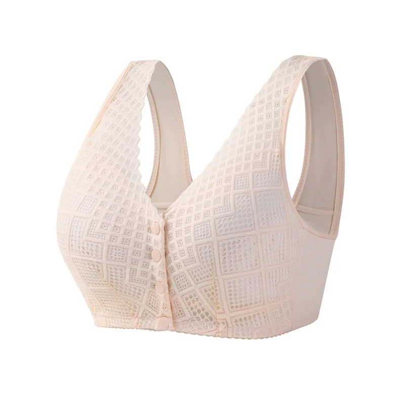⏱️Begrenztes Angebot – Damen-BH aus Baumwolle mit Knopfverschluss vorne