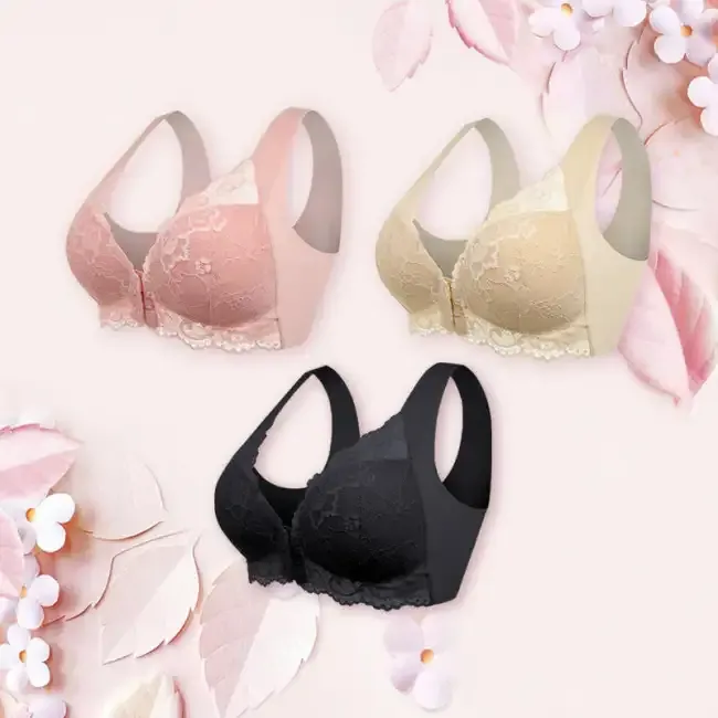 💕1 kaufen, 1 gratis erhalten💕 Kabelloser 5D Shaping Push-Up Komfort-BH mit Vorderverschluss