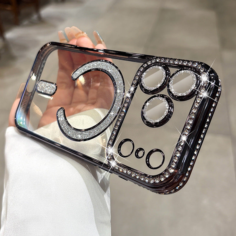 Diamant Magnetic Case für iPhone Serie – Luxus Glitzer, Starkes MagSafe, Voller Schutz