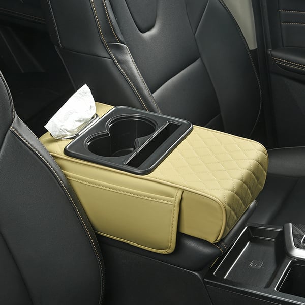 Multifunktionale PU-Leder Auto Armlehnenbox-Matte