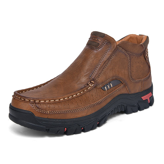 Men's Handcrafted Leather Waterproof Non-Slip Orthopaedic Ankle Boots