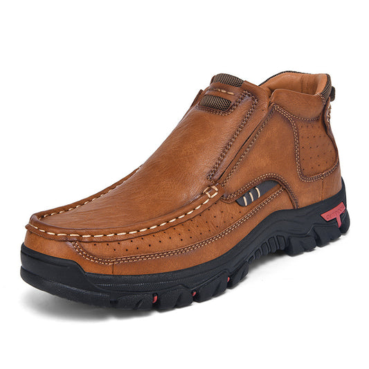 Men's Handcrafted Leather Waterproof Non-Slip Orthopaedic Ankle Boots