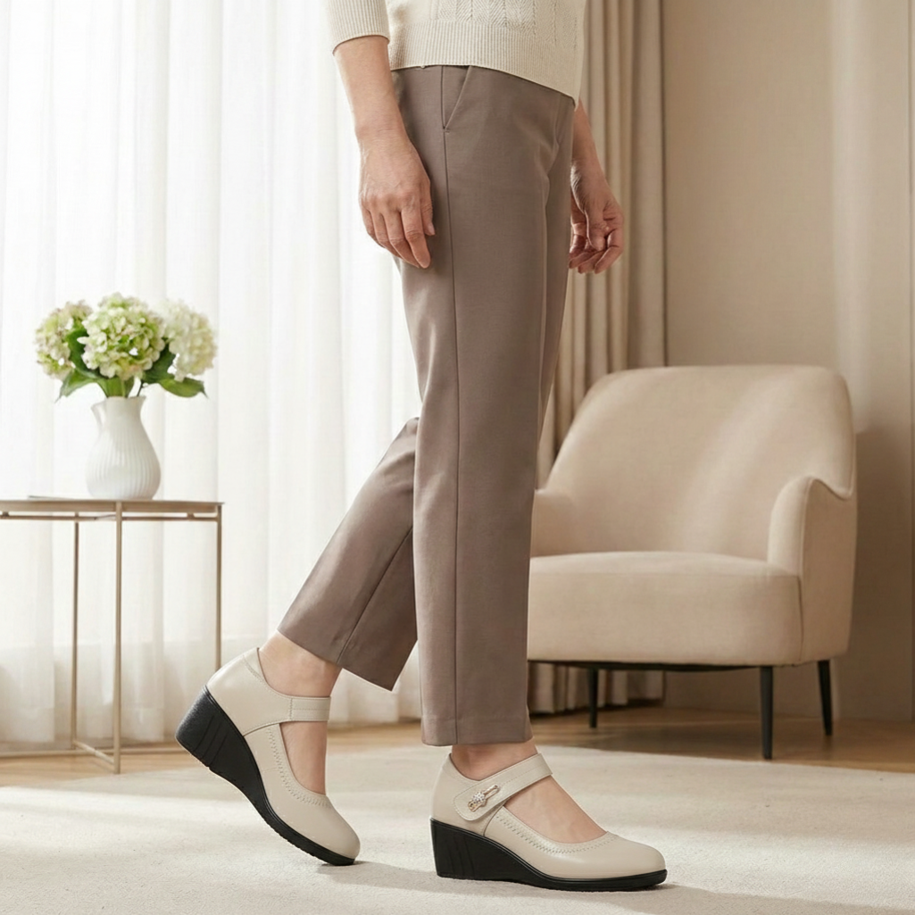 Elegante Komfortschuhe mit mittlerem Absatz