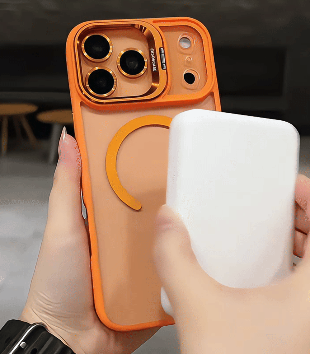 Luxuriöse magnetische MagSafe-stoßfeste Hülle für iPhone 17 Air Pro Max mit Objektivhalterung