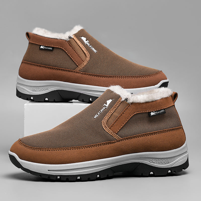 Men's Outdoor Slip-on Warm Boots - Slip-resistant, Puncture-resistant - Arch Support, Wide Toe