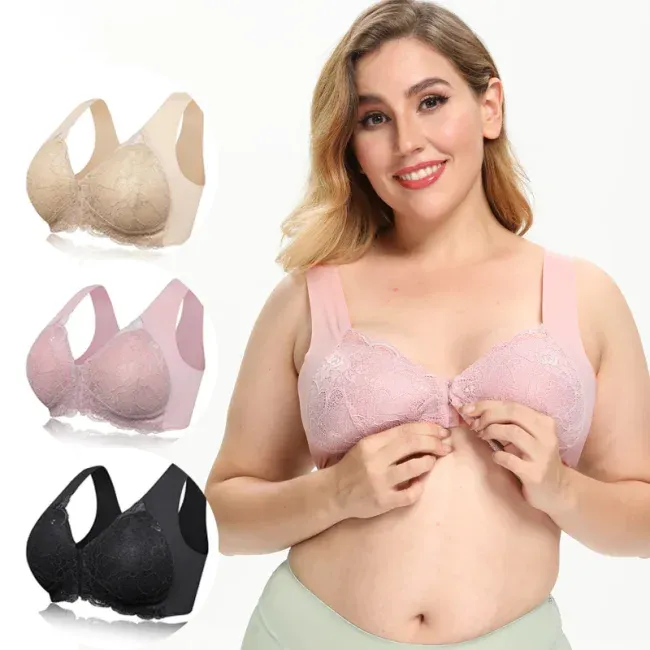 💕1 kaufen, 1 gratis erhalten💕 Kabelloser 5D Shaping Push-Up Komfort-BH mit Vorderverschluss