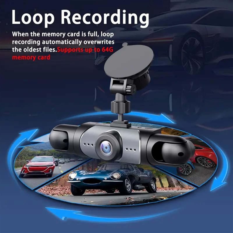🎁NUR HEUTE 49% RABATT🔥Komplettes Auto-Dashcam-System mit Rundumsicht