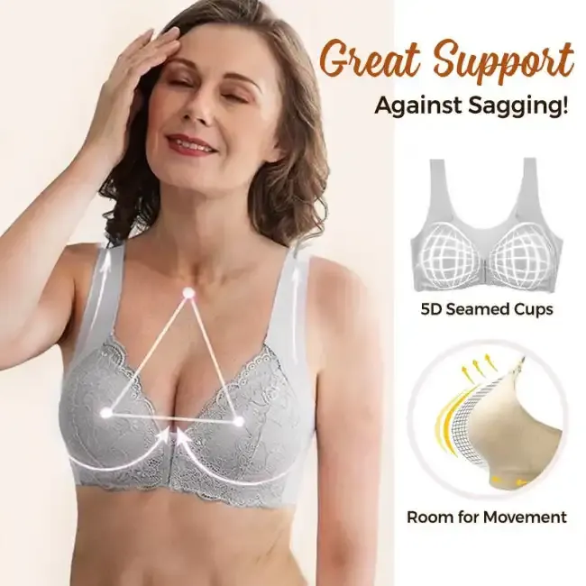 💕1 kaufen, 1 gratis erhalten💕 Kabelloser 5D Shaping Push-Up Komfort-BH mit Vorderverschluss