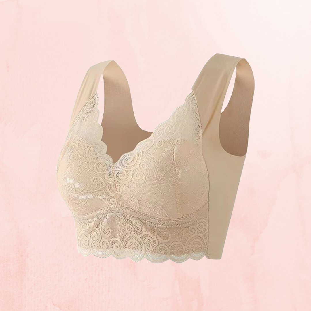🔥Letzter Tag: 1 kaufen, 2 gratis😍 – Nahtloser bügelloser Push-up-Spitzen-BH