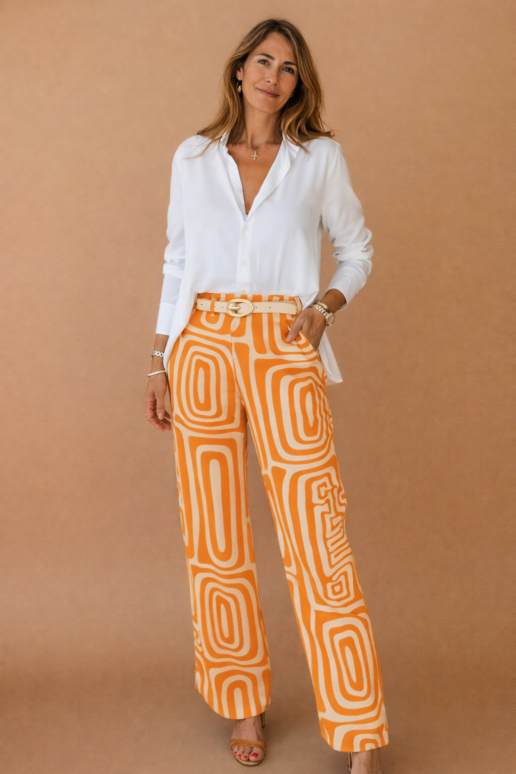 Long Sleeve Two Piece Set + Matching Belt as a Gift
