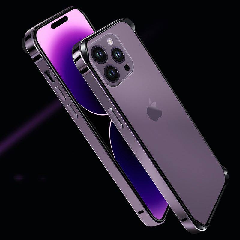 Coole Nude Sense Anti-Fall iPhone Hülle – Silikon mit Metallrahmen