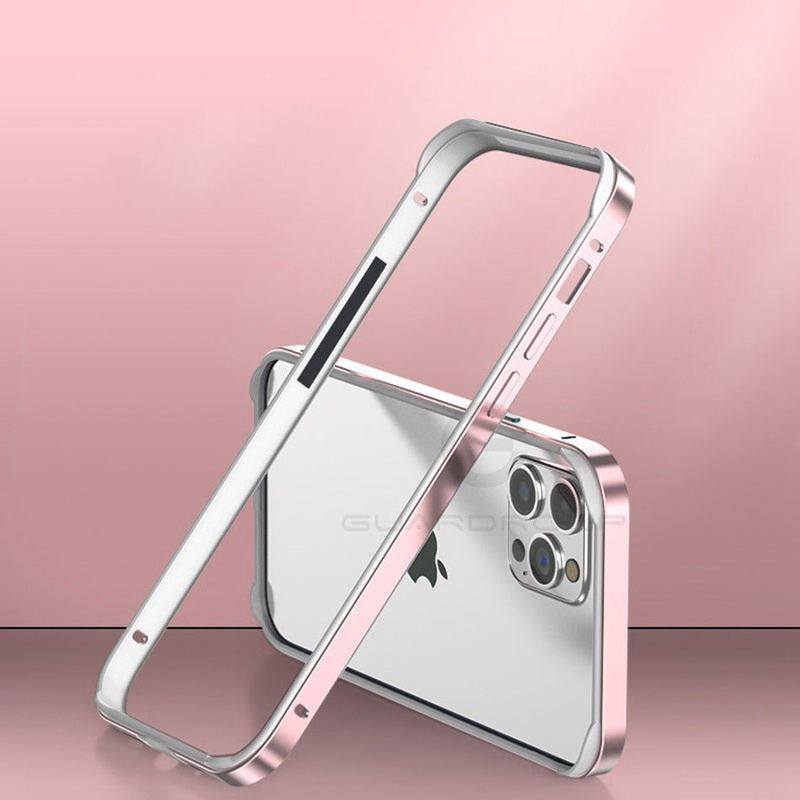 Coole Nude Sense Anti-Fall iPhone Hülle – Silikon mit Metallrahmen