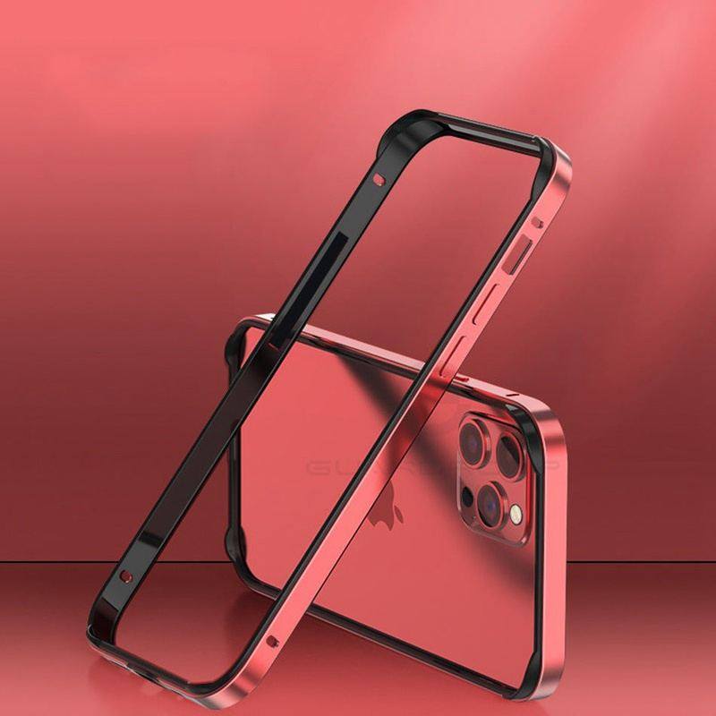Coole Nude Sense Anti-Fall iPhone Hülle – Silikon mit Metallrahmen