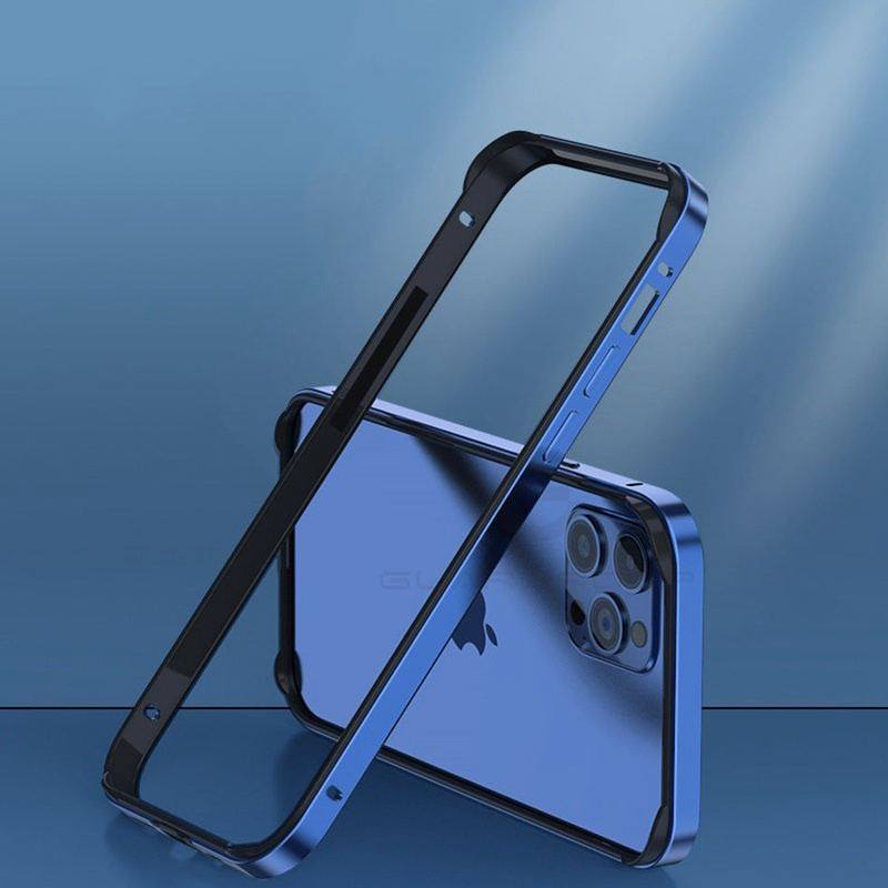 Coole Nude Sense Anti-Fall iPhone Hülle – Silikon mit Metallrahmen