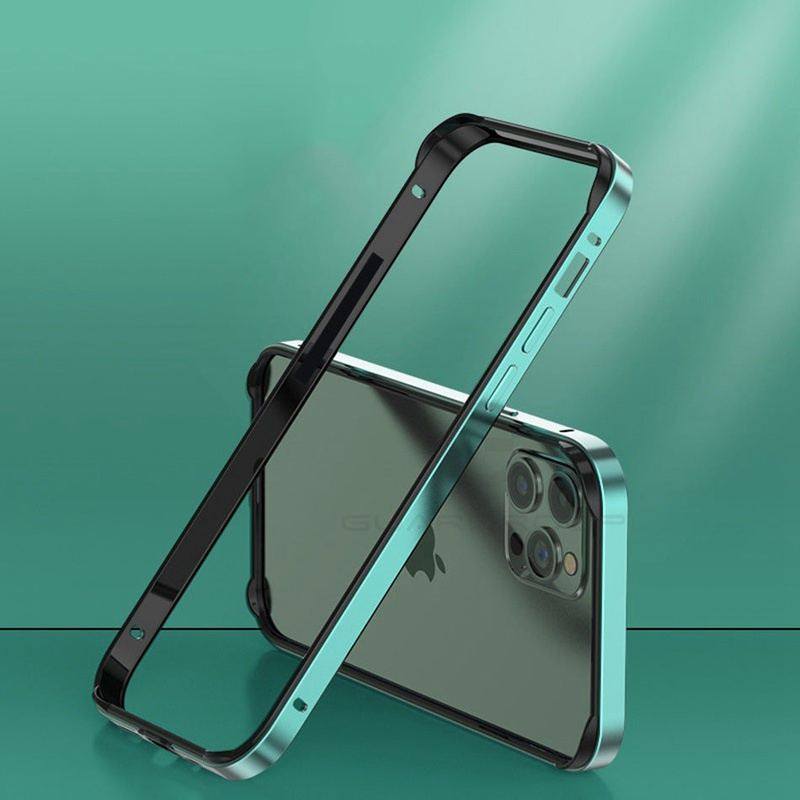 Coole Nude Sense Anti-Fall iPhone Hülle – Silikon mit Metallrahmen
