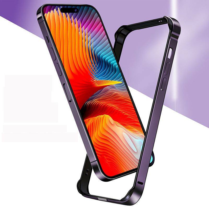 Coole Nude Sense Anti-Fall iPhone Hülle – Silikon mit Metallrahmen