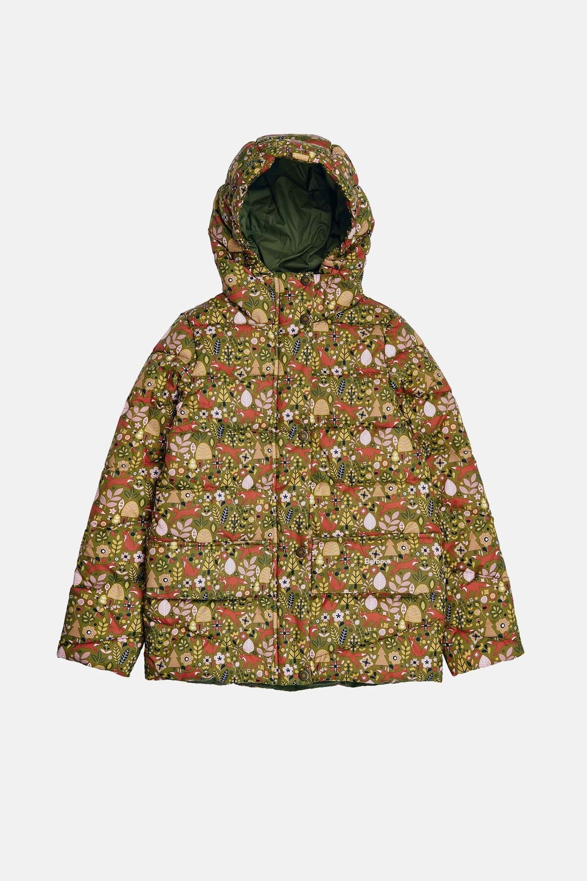 Girls Bracken Printed Quilted Jacket