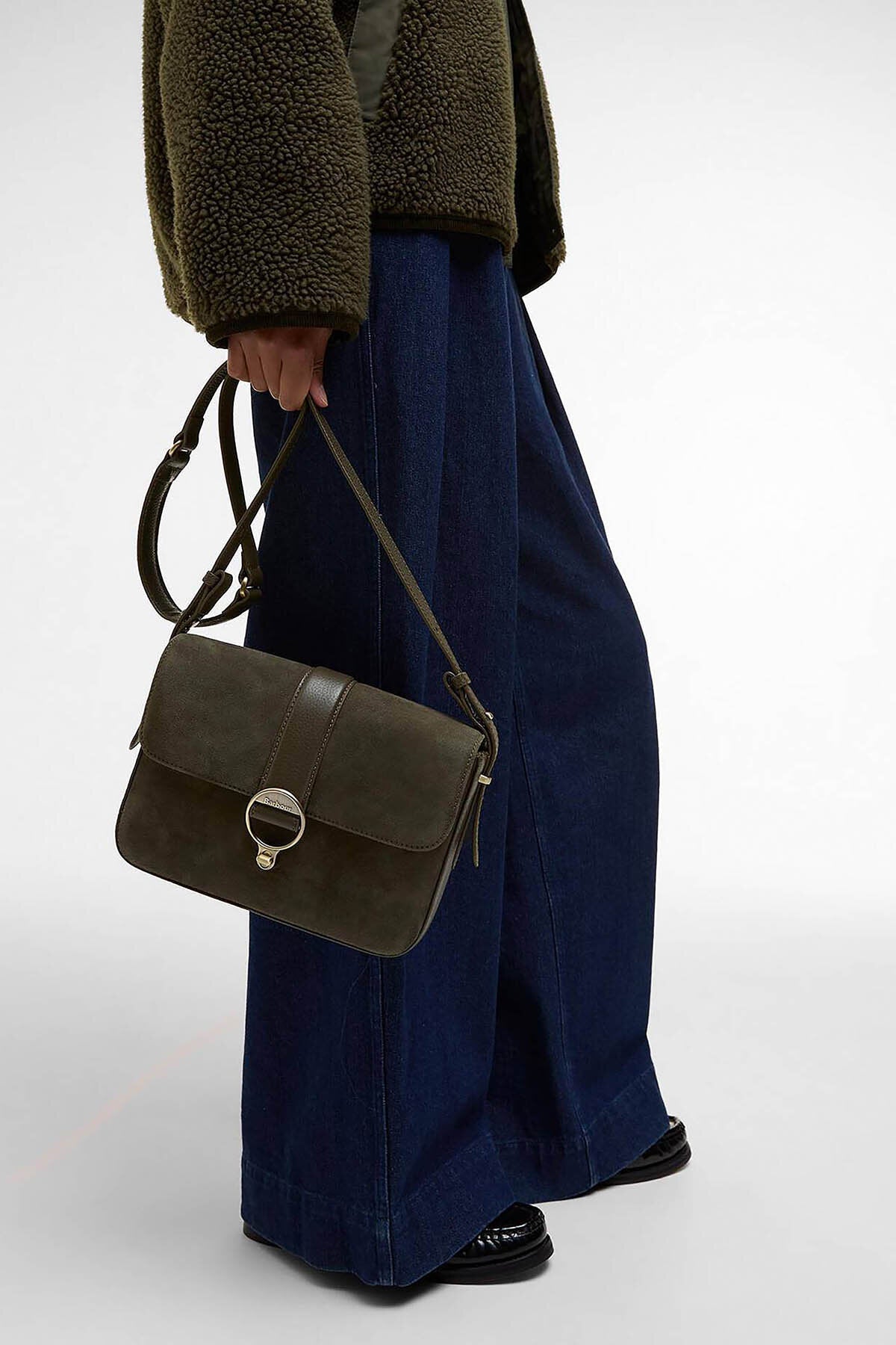 Rosa Suede & Leather XBody Bag