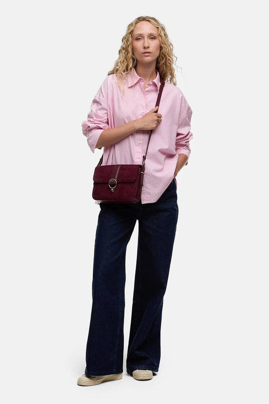 Rosa Suede & Leather XBody Bag