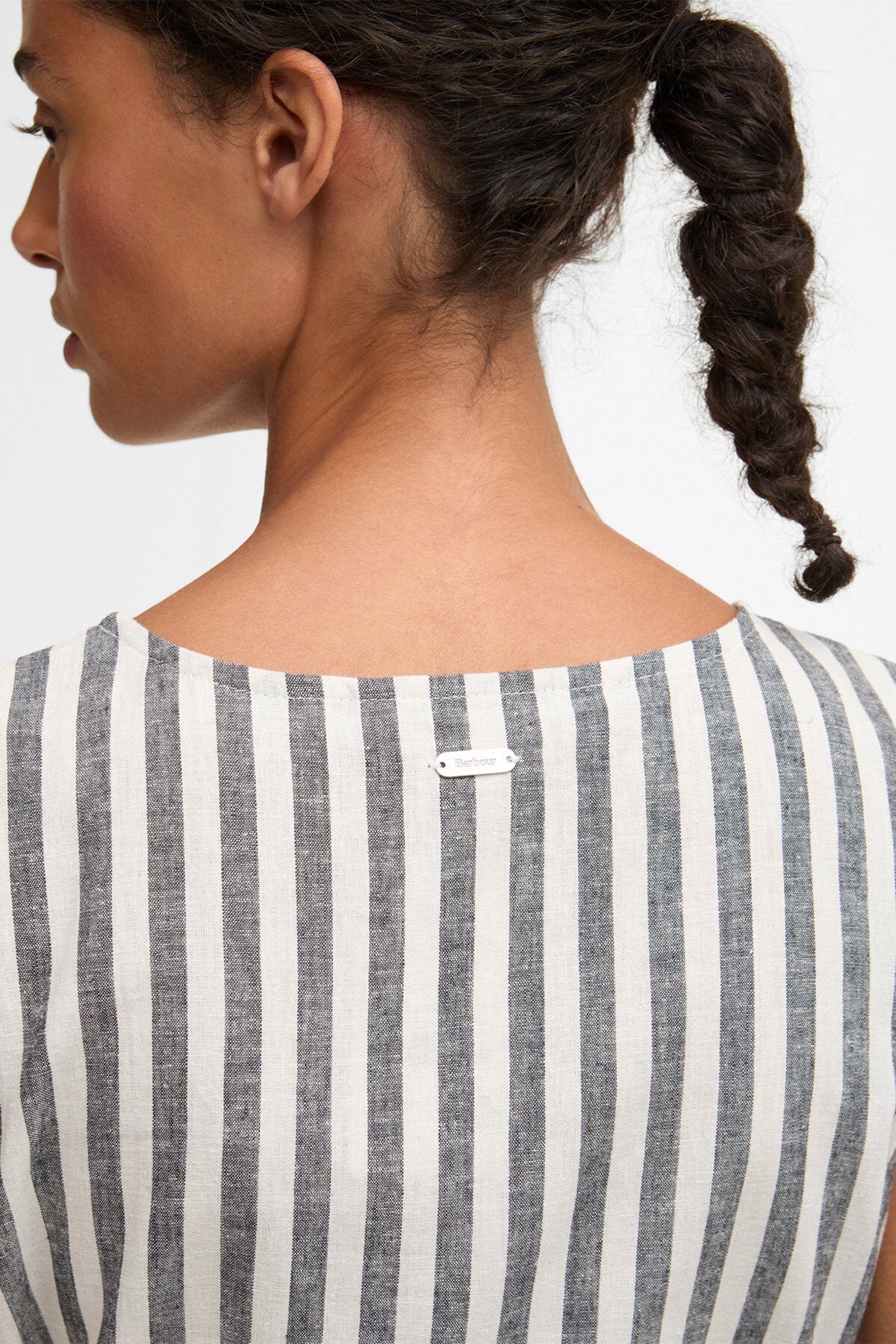 Inez Striped Midi Dress