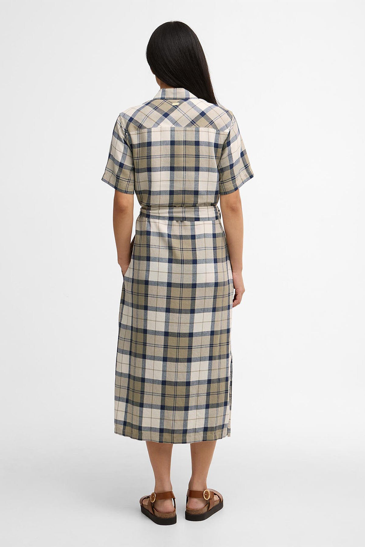 Fern Tartan Midi Dress