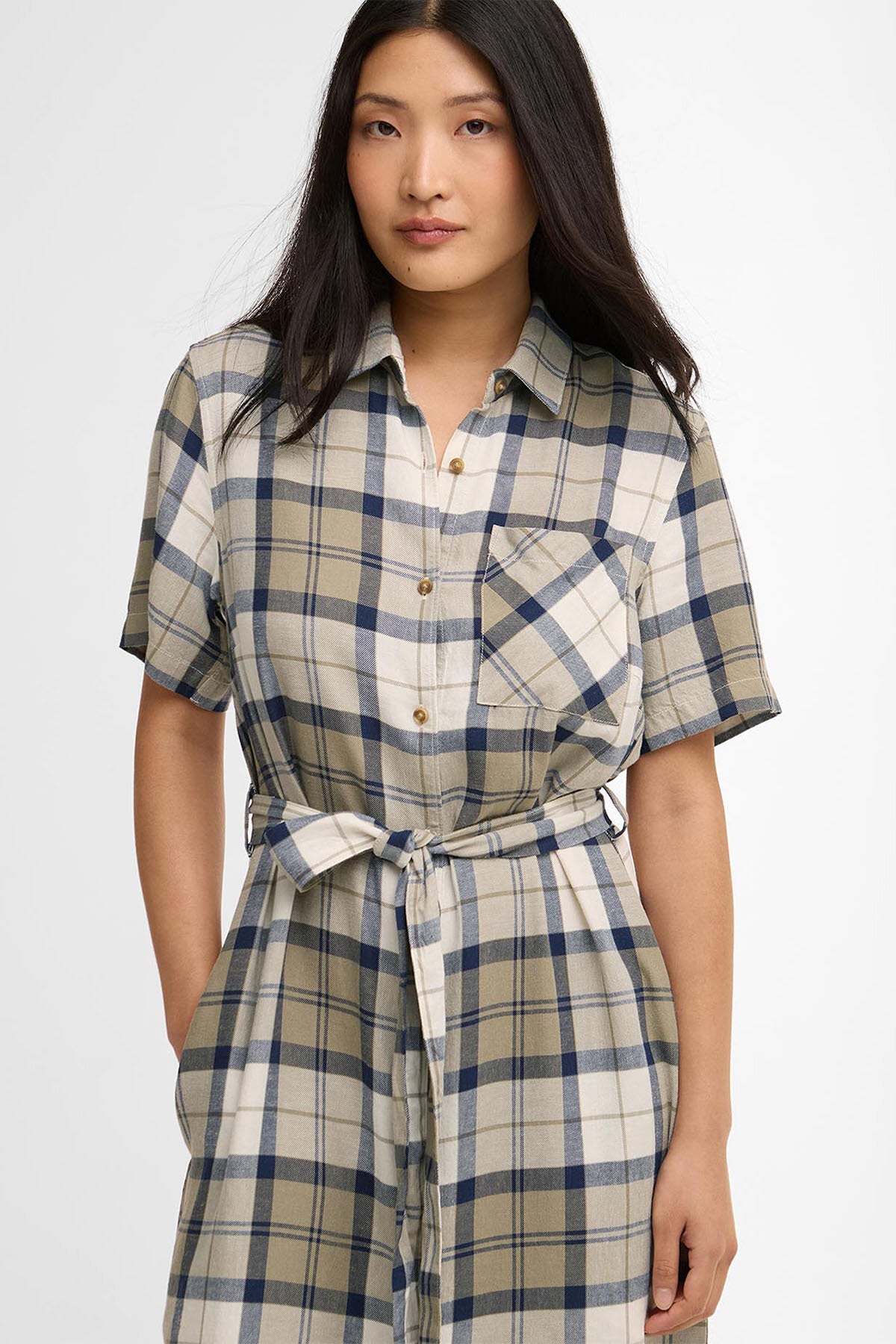 Fern Tartan Midi Dress