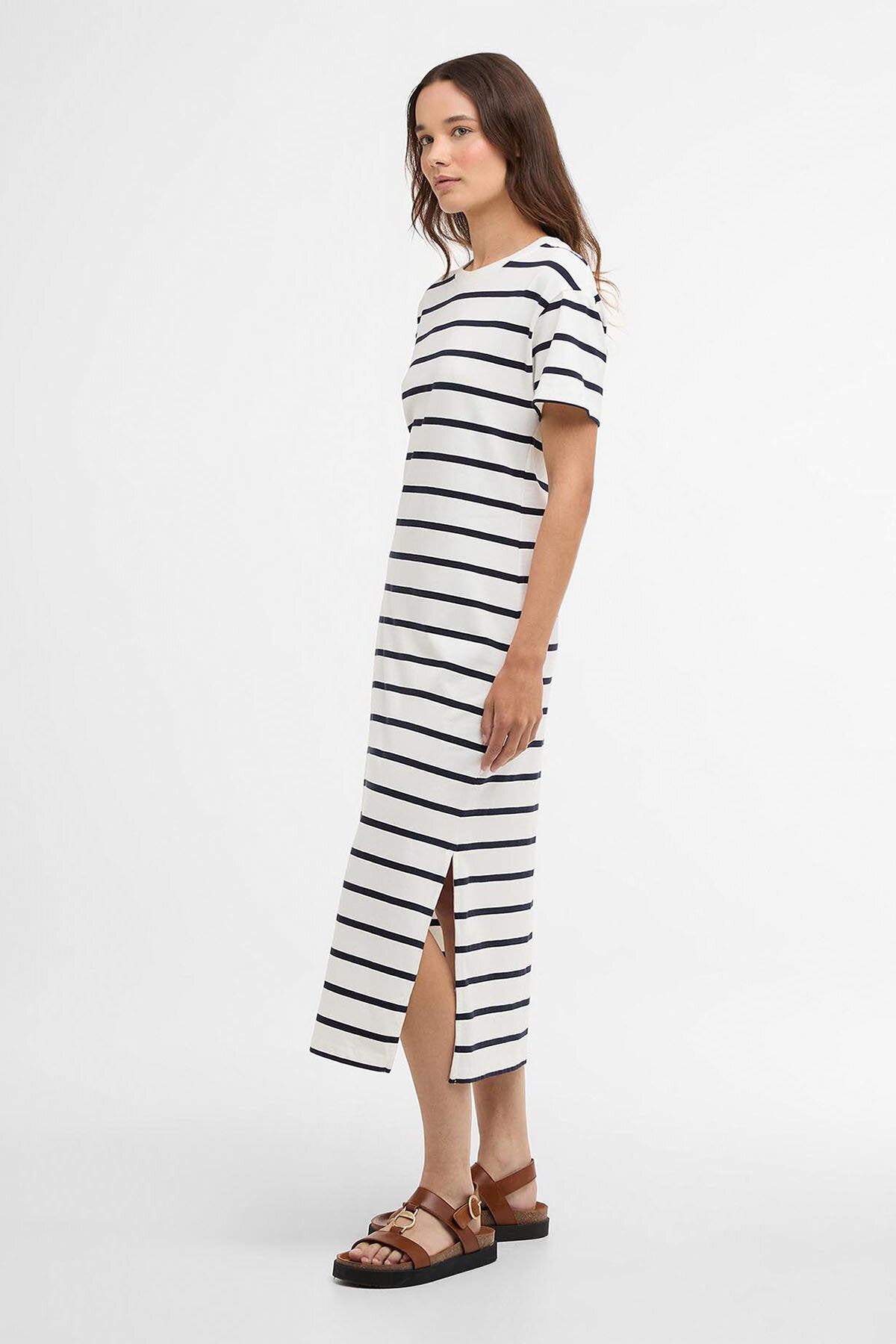 Gestreiftes Midikleid „Selena“