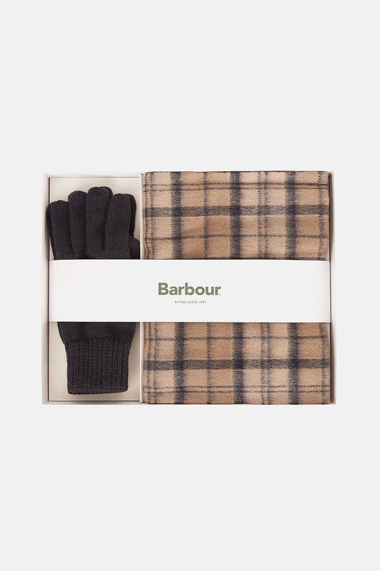 Schal und Handschuhe aus Wolle (Tartan)