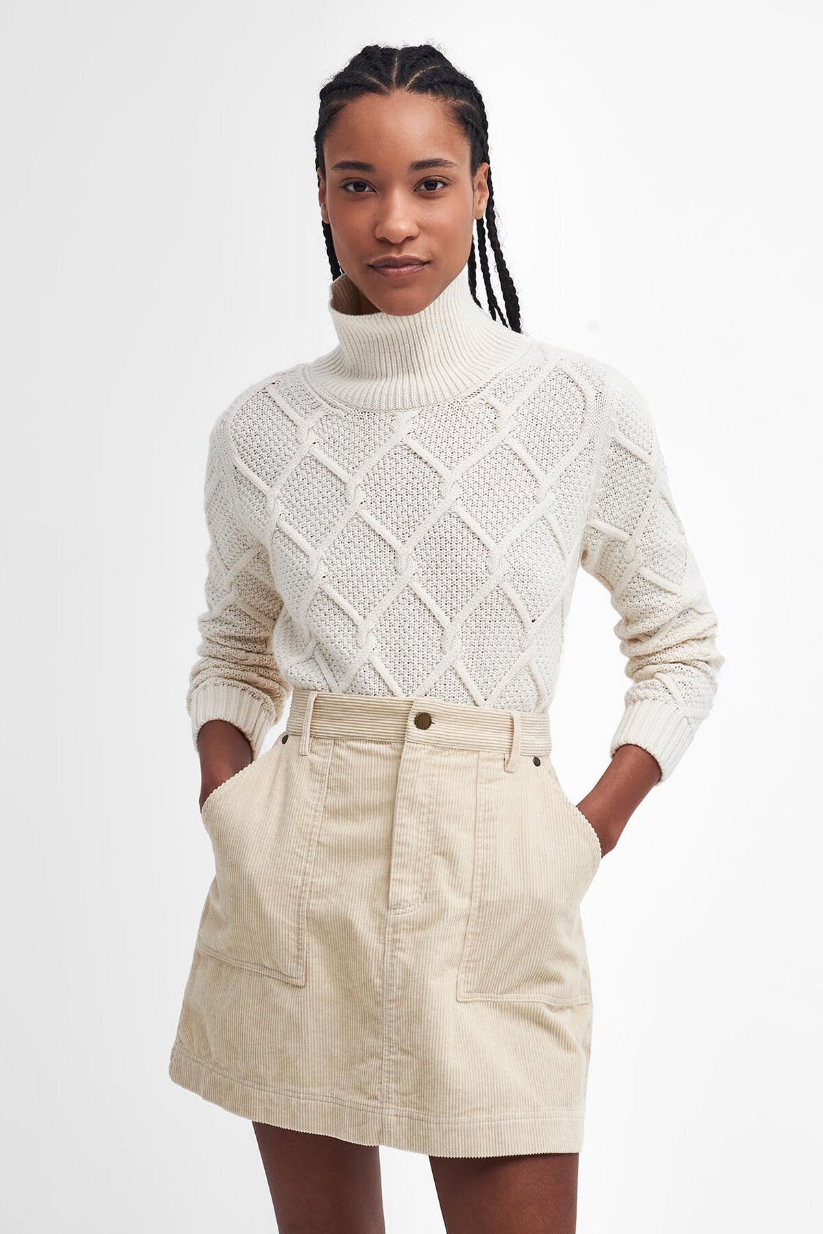 Burne Rollkragen-Strickpullover