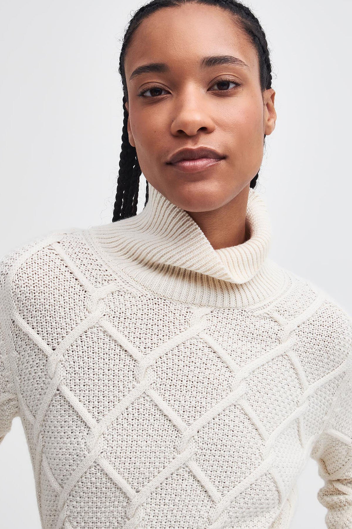 Burne Rollkragen-Strickpullover