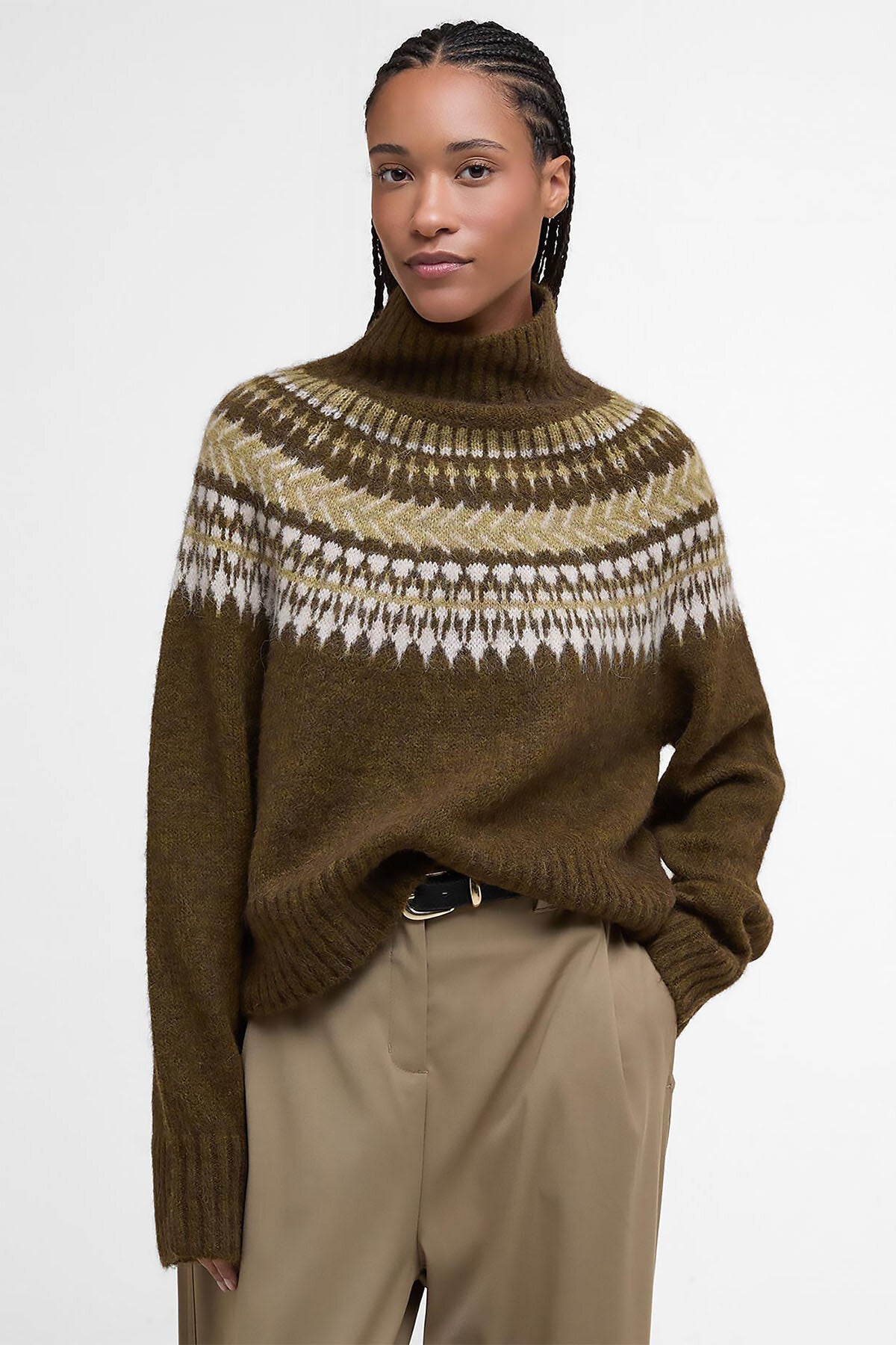 Lorrie Fair-Isle-Rollkragenpullover