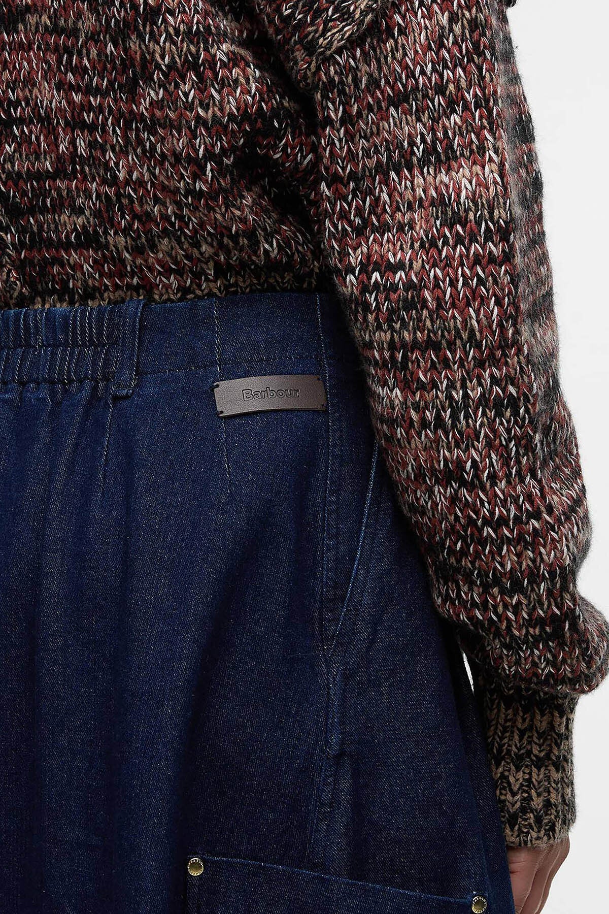 Saima Denim Midi Skirt
