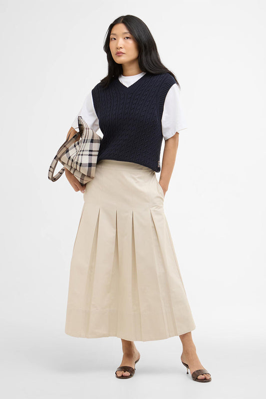 Kirby Pleated Midi Skirt