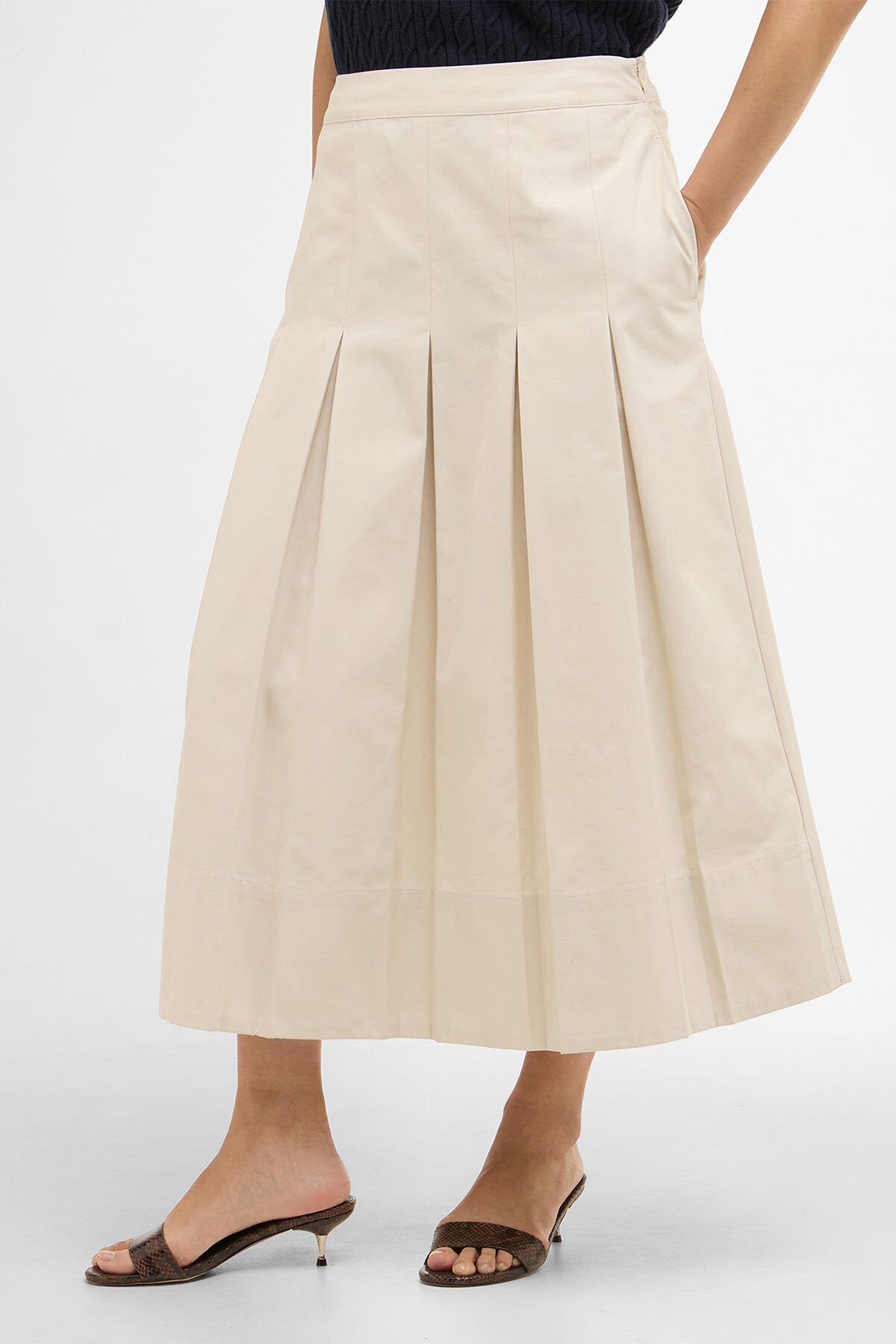 Kirby Pleated Midi Skirt